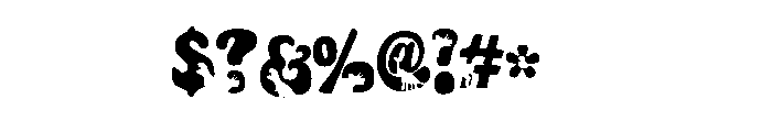 Blue Dinosaur Font OTHER CHARS