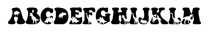 Blue Dinosaur FONT