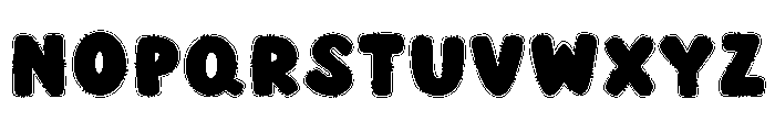 Blue Gingham Font UPPERCASE