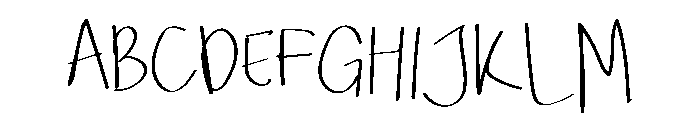 Blue Kasual Font UPPERCASE