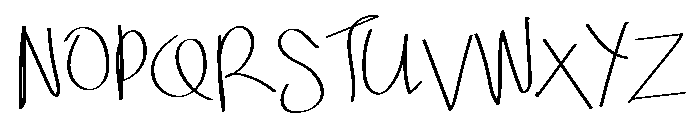 Blue Kasual Font UPPERCASE