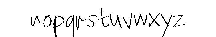 Blue Kasual Font LOWERCASE