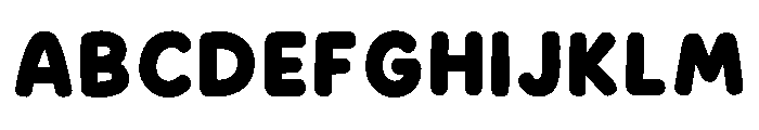 Blue Patchy Sky Font UPPERCASE