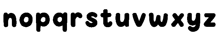 Blue Patchy Sky Font LOWERCASE