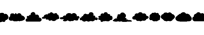 Blue Puff Font UPPERCASE