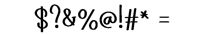 Blueberry1 Font OTHER CHARS