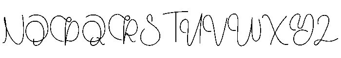 Bluebirds Font UPPERCASE