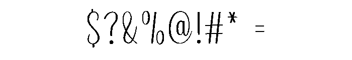 Bluefont Font OTHER CHARS