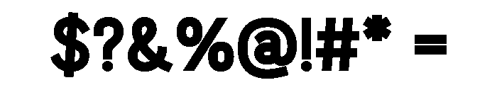 Bluegoose Black Font OTHER CHARS