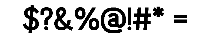 Bluegoose Bold Font OTHER CHARS
