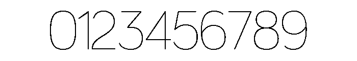 Bluegoose Thin Font OTHER CHARS