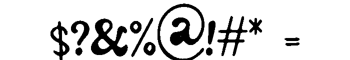 Bluejay Font OTHER CHARS
