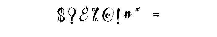 Bluemode Font OTHER CHARS
