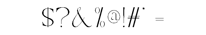 Bluermode Font OTHER CHARS