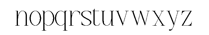 Bluermode Font LOWERCASE