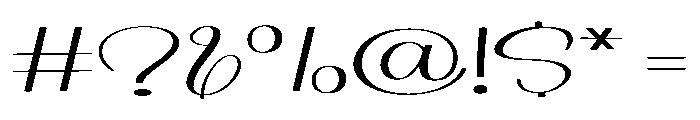 Bluesmooth Font OTHER CHARS