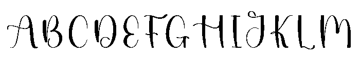Bluesmooth Font UPPERCASE