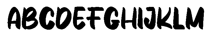 Bluesy Font UPPERCASE
