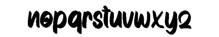 Bluesy Font LOWERCASE