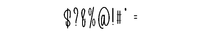 Blueysea Font OTHER CHARS