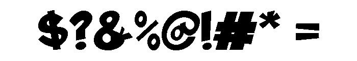 Blug Regular Font OTHER CHARS