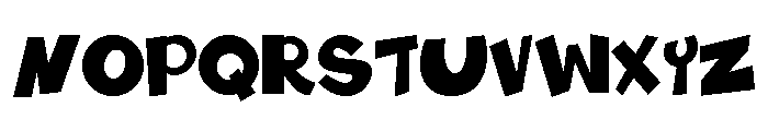 Blug Regular Font UPPERCASE