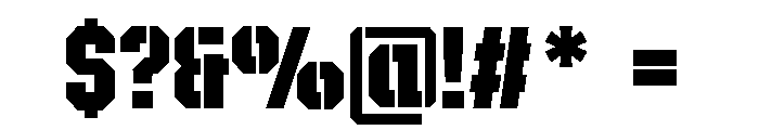 Blukat Regular Font OTHER CHARS