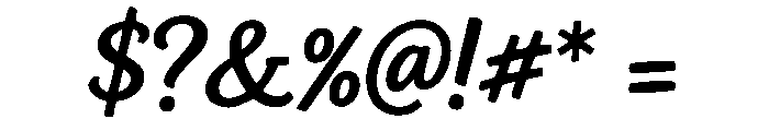 Blukat Yellow Regular Font OTHER CHARS
