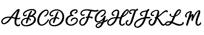 Blukat Yellow Regular Font UPPERCASE