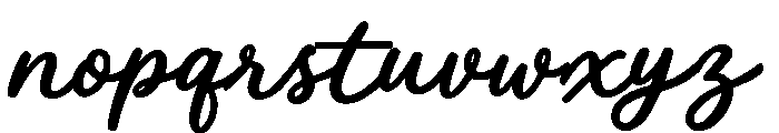 Blukat Yellow Regular Font LOWERCASE