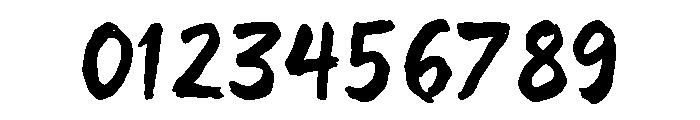 Blunt Force Font OTHER CHARS