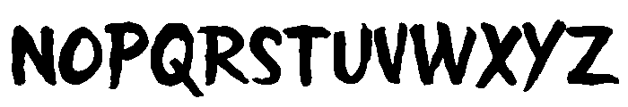 Blunt Force Font UPPERCASE