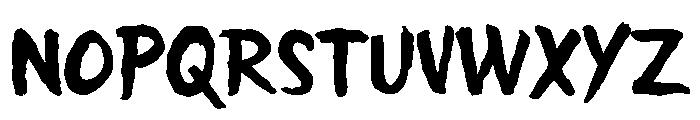 Blunt Force Font LOWERCASE