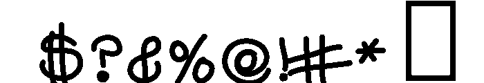 Blurthand Medium Font OTHER CHARS