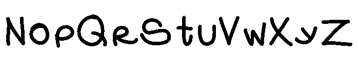 Blurthand Medium Font UPPERCASE