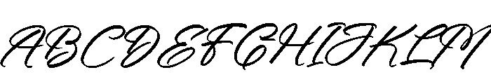 Blush Ateliny Italic Font UPPERCASE