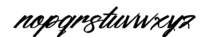 Blush Ateliny Italic Font LOWERCASE