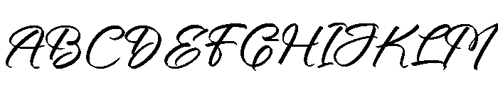 Blush Ateliny Font UPPERCASE