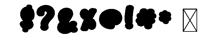 Blush CF Font OTHER CHARS