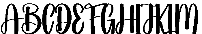 Blushi Font UPPERCASE