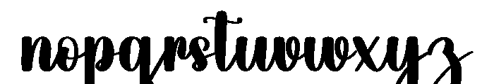 Blushi Font LOWERCASE