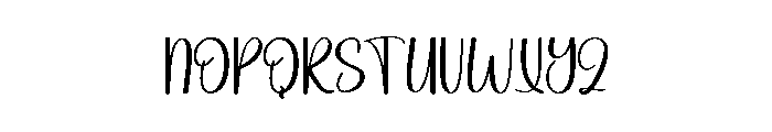 Blushing Christmas Font LOWERCASE