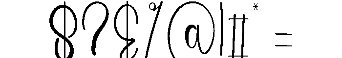Blushing Holiday Font OTHER CHARS