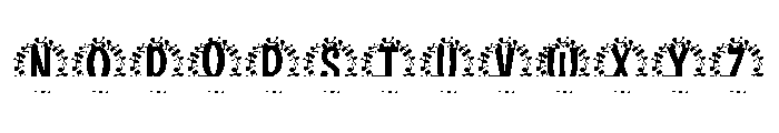 Blynford Split Monogram Font UPPERCASE