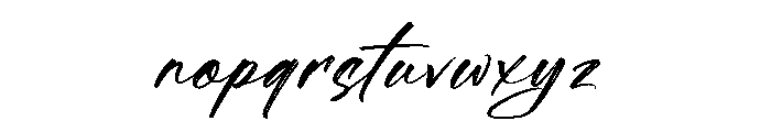 Blytthes Font LOWERCASE