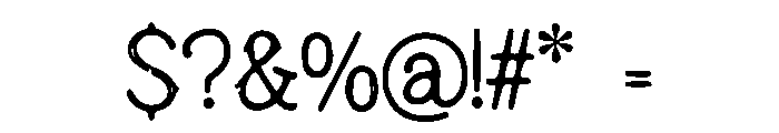 blessful_hush Font OTHER CHARS