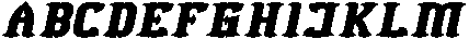 BLACK BIRD Bold Italic otf (700) Font UPPERCASE