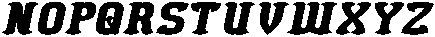 BLACK BIRD Bold Italic otf (700) Font UPPERCASE