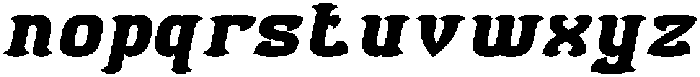 BLACK BIRD Bold Italic otf (700) Font LOWERCASE