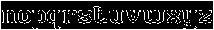 BLACK BIRD-Hollow-Inverse otf (900) Font LOWERCASE